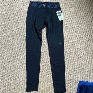 New Tesla Stay Warm Athletic Black Sports Underlayer Pants